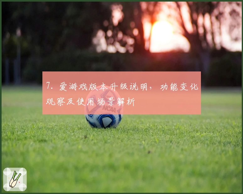 7. 爱游戏版本升级说明，功能变化观察及使用场景解析